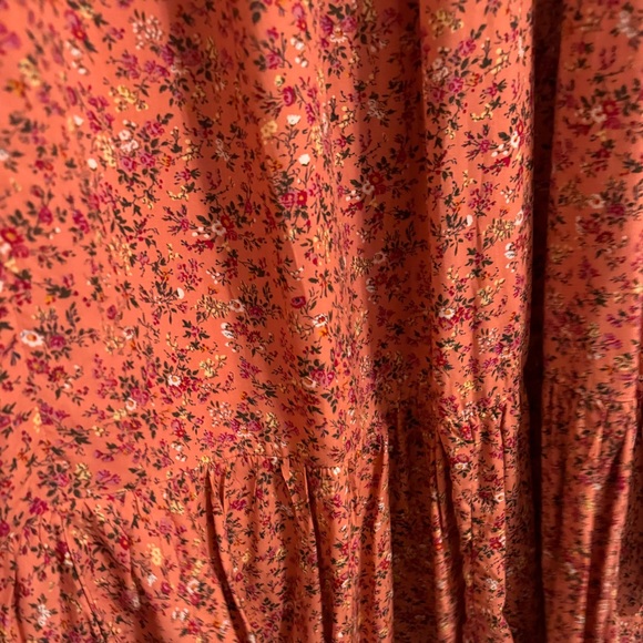 Button-front midi dress with ruffle hem in soft rayon - Picture 10 of 11